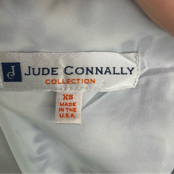 Jude Connally Blue Embroidered White Tank Top XS Perfect Condition - Picture 5 of 6